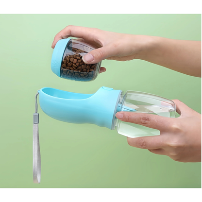 Botella portátil 2 en 1 para perros y gatos